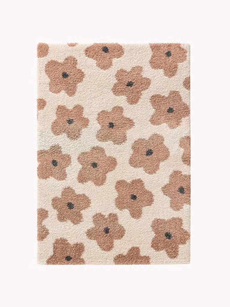 Benuta Kindervloerkleed Gobi met bloemmotief, rechthoekig, polyester