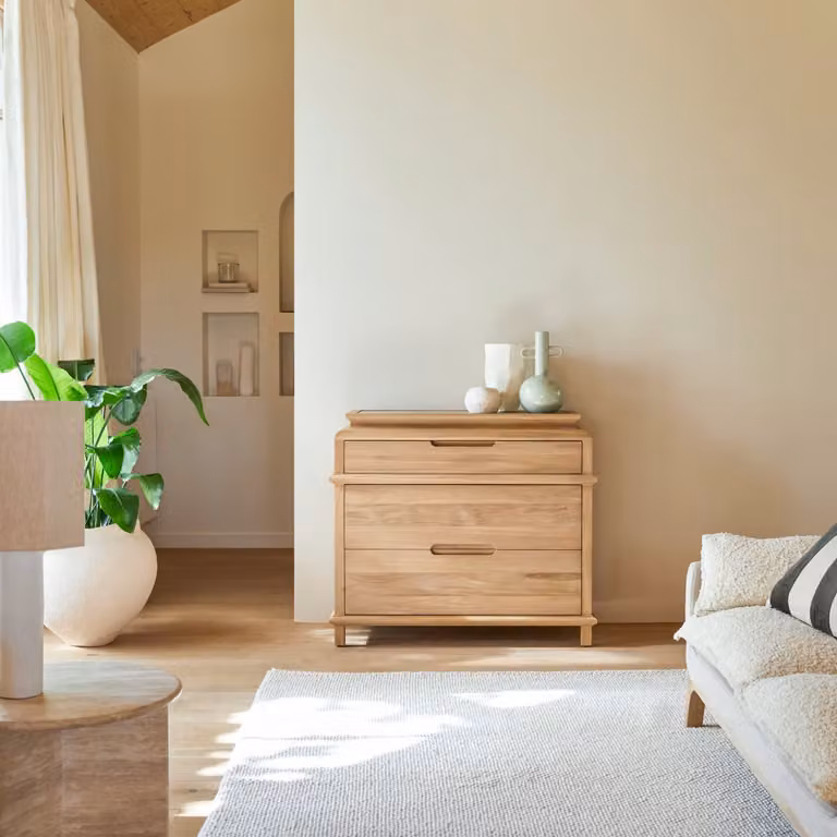 Tikamoon Achille Commode van massief teak - Bruin