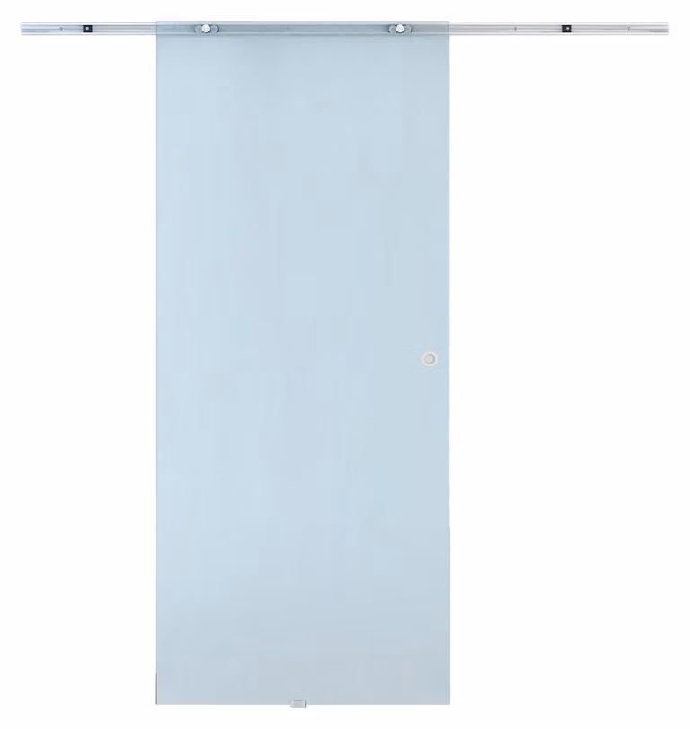 HOMCOM glazen schuifdeur met matglas voor modern interieur, B/D/H: 77,5 x 205,0 cm, 90,0 x 205,0 cm of 102,5 x 205,0 cm