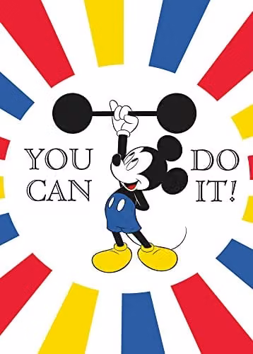 Komar Disney Mickey Mouse Do It Poster, Multicolour, 50 x 70 cm