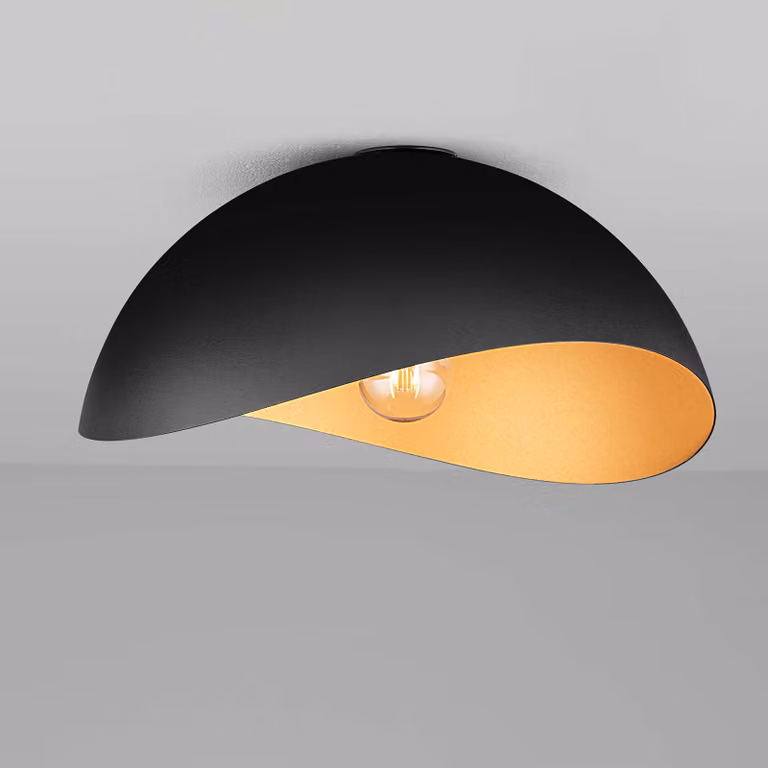 Lyora Plafondlamp Opsi zwart met goud, Ø 40 cm