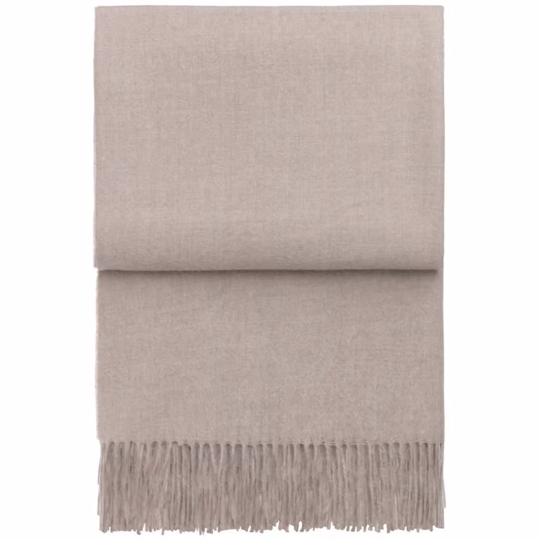 Elvang Denmark Luxury plaid beige voor volwassenen