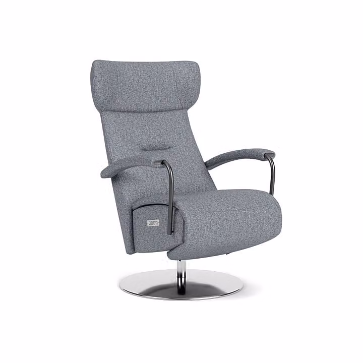 Prominent Relaxstoel C-102 - Blauwgrijs - Stof