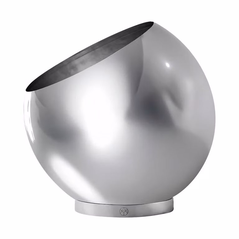 AYTM Globe bloempot Zilverkleurig Ø43 cm