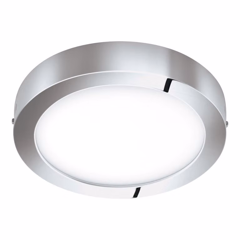 Eglo Fueva-C LED plafondlamp, chroom en wit, Ø 30 cm