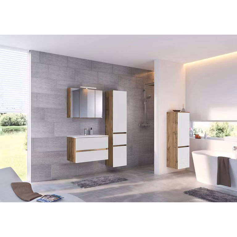 home24 Hoge kast wit mat B/D/H: 40 x 35 x 180 cm