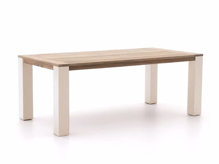 Rechthoekige ROUGH tuin eettafel van teakhout door ROUGH Furniture, Breedte: 200 cm, Diepte: 100 cm, Hoogte: 76 cm