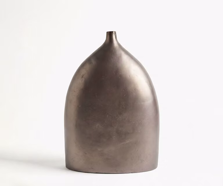 Delife Vaas Ogiva Aluminium Hämatit B: 18 cm, H: 51 cm