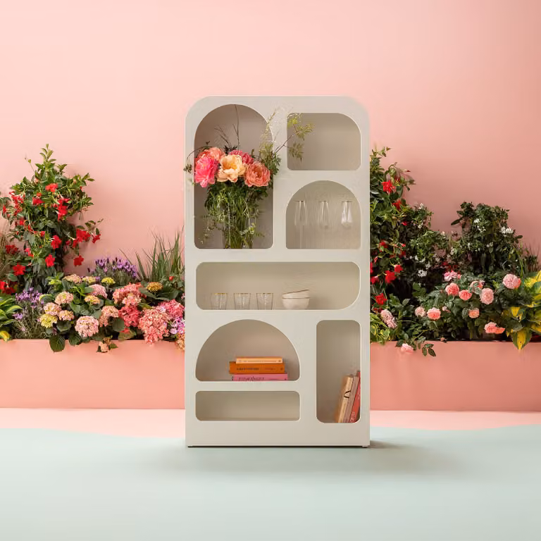 Kare Design Paco Boheems Boekenkast, Wit, 7 Planken, H x B x D: 180 x 95 x 32 cm