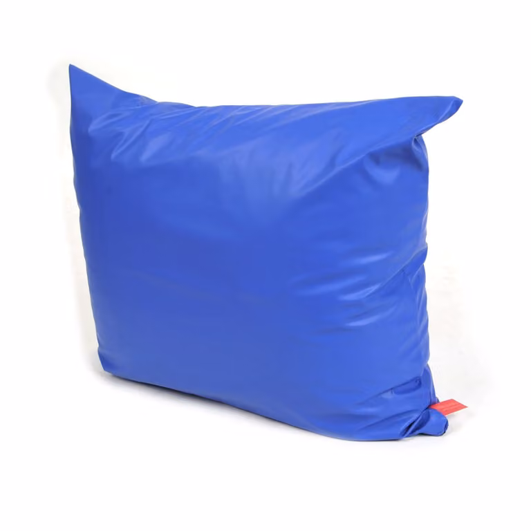 Blauw waterdicht binnenkussen met ritssluiting voor aanpasbare dikte, 60 x 70 cm