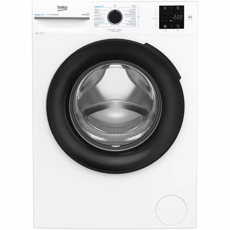 Beko BM3WFT31041W Wasmachine Wit met Stoomprogramma's en 1400 toeren
