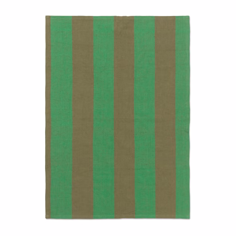 Ferm Living Hale keukendoek Olive-green 50x70 cm