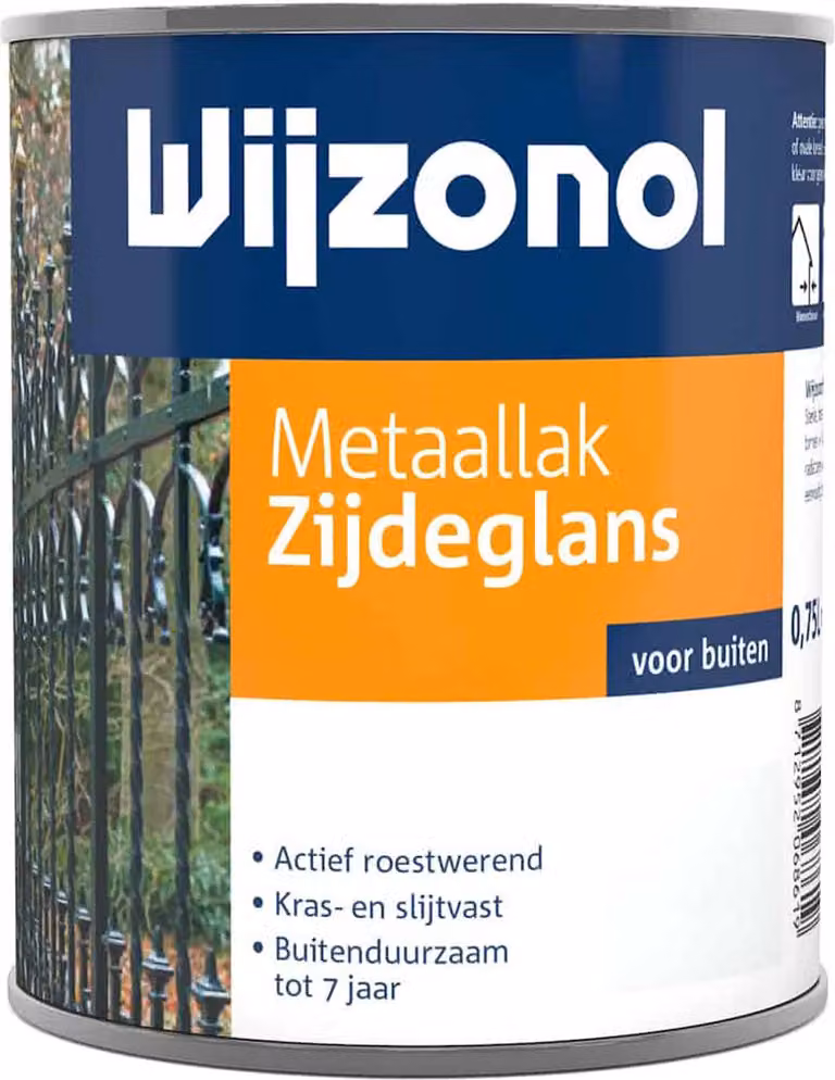 Wijzonol metaallak zijdeglans zwart 750 ml