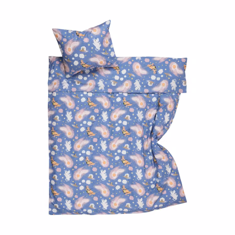 Moomin Arabia Rymdäventyr GOTS beddengoed 150x210 cm