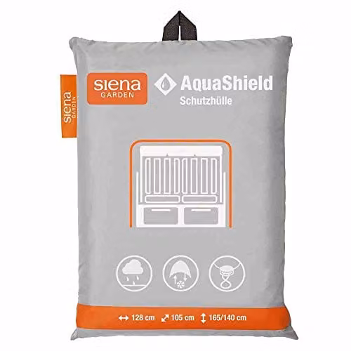Siena Garden D41179 AquaShield strandstoelhoes, zilvergrijs, met Active Air System, B/D/H: 128 x 105 x 165 cm