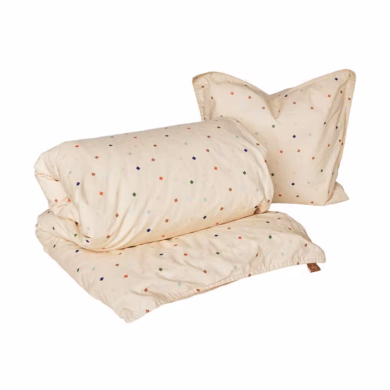 OYOY Konfetti beddengoed voor baby's, meerkleurig, 100 x 70 cm