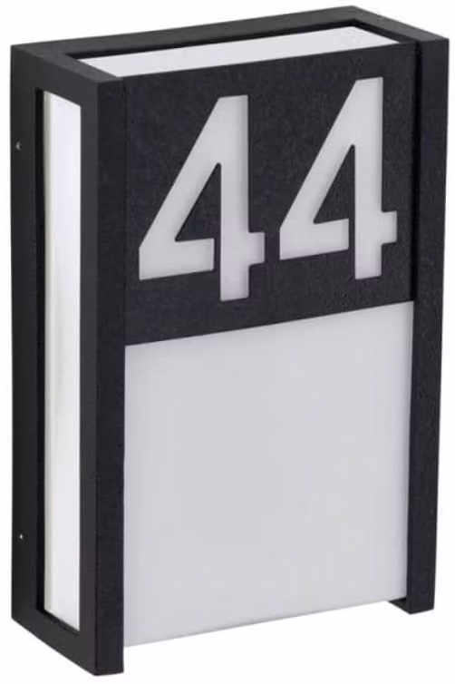 Verlicht huisnummer Led Norris Albert wit 30 cm