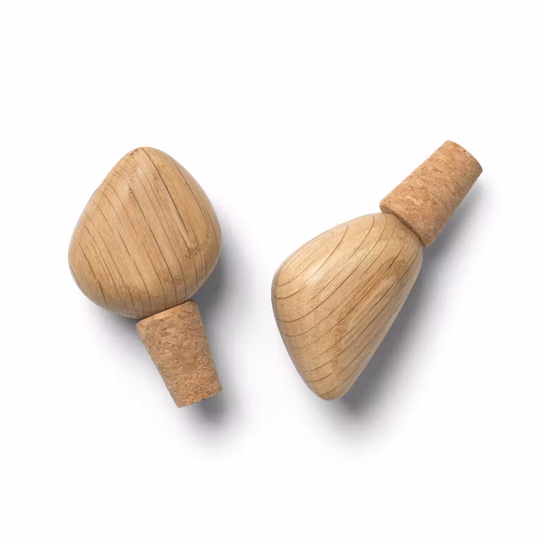 Ferm Living Cairn wijnstopper 2-pack Oak
