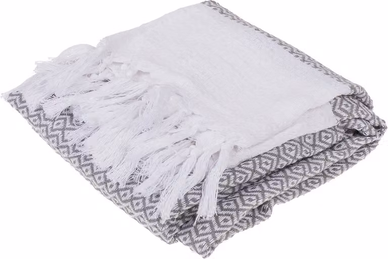 Dailygoods Hamamdoek met ruitpatroon, lichtgewicht en zacht, B/D: 80 x 170 cm