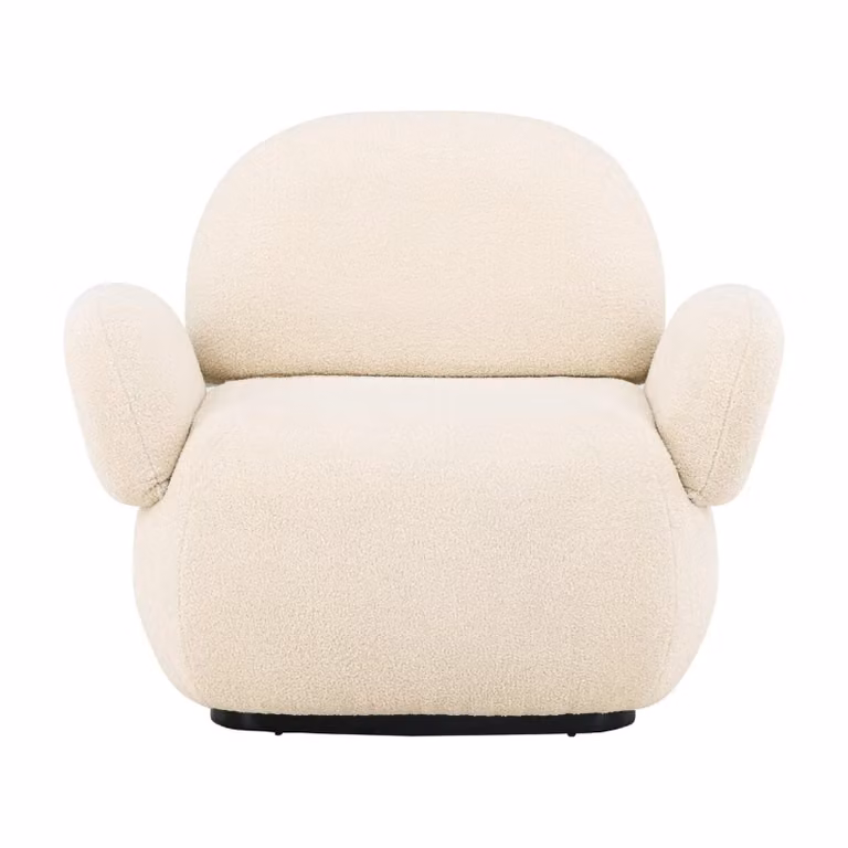 Nest of Nora Fauteuil chenille loungestoel - Beige