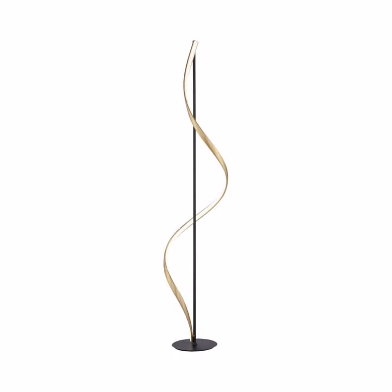 Paul Neuhaus Q-Swing Design Vloerlamp - Antraciet/Goud/Messing