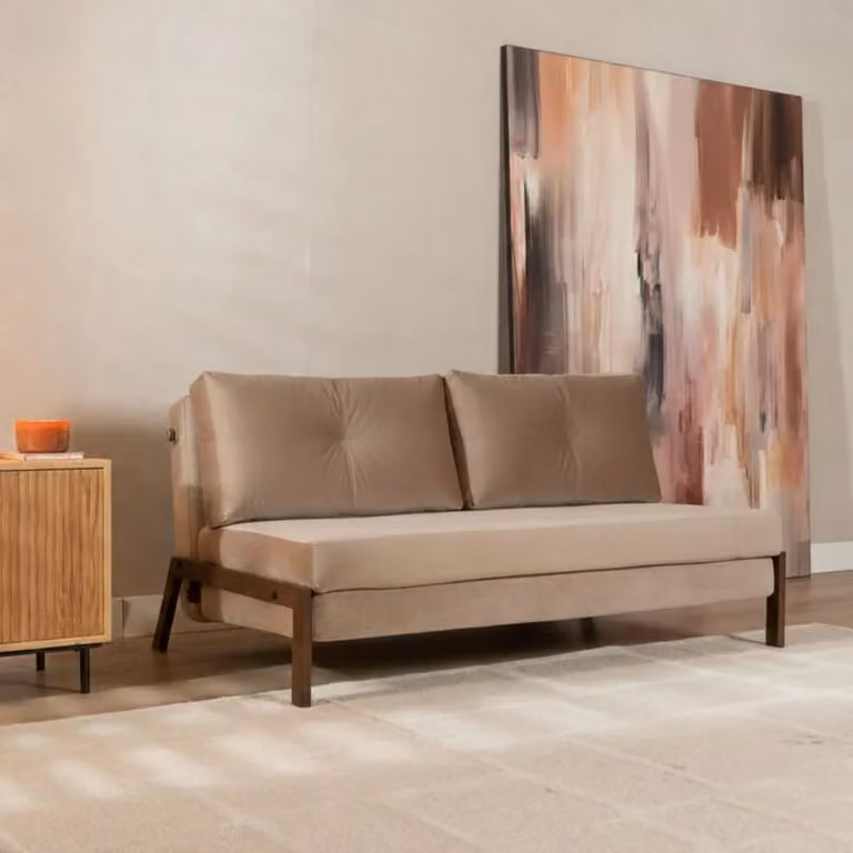 Bronx71 Mikko Velvet Slaapbank voor 2 personen - Beige