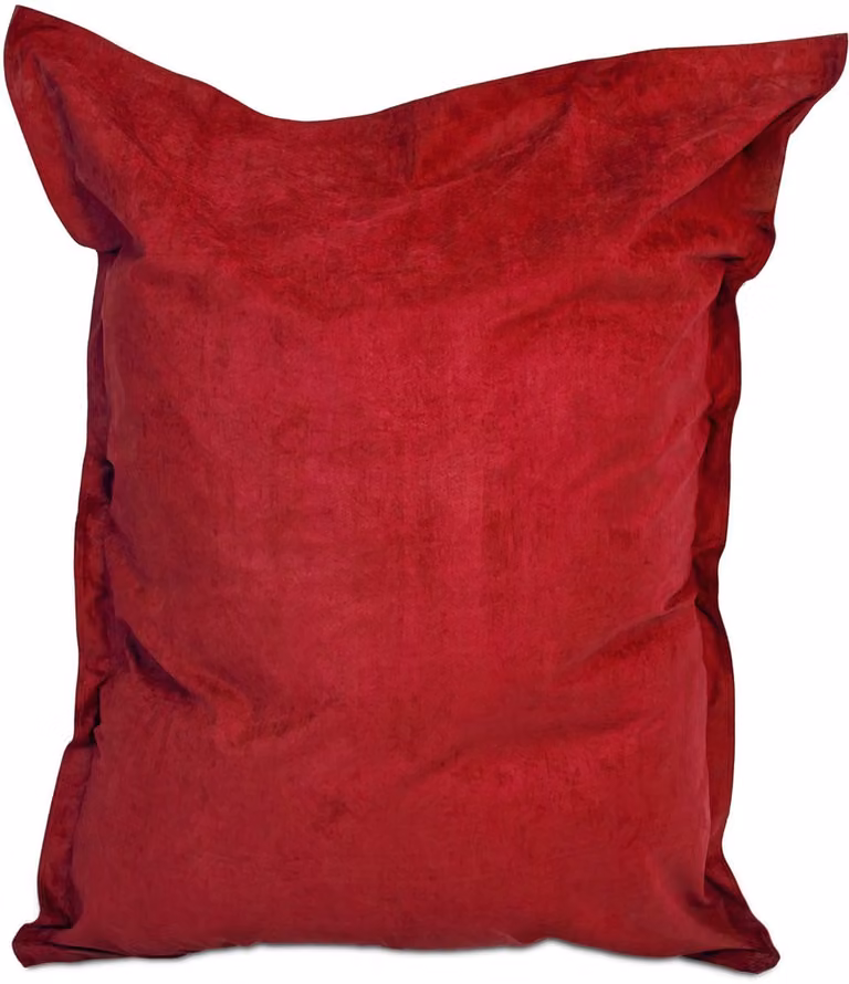 Lumaland Luxe XXL Zitzak van Microvelours - Rood - 140 x 180 cm - 380 Liter