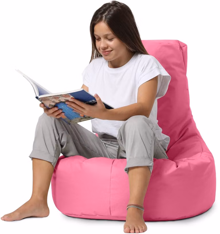 Xoft Living Gaming Zitzak Roze Ergonomisch voor Tieners en Volwassenen