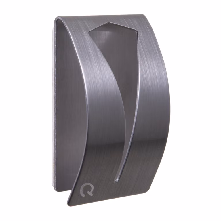 QUVIO Handdoekhouder met plakstrip - RVS - Zilver