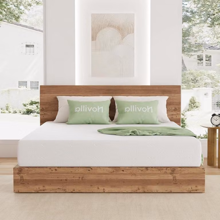 Wit Eenpersoons Matras met Geltraagschuim en Afneembare Beschermer, 90 x 200 cm