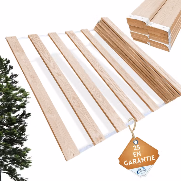 Coemo Lattenbodem Veno Plat - 13 Latten - Hout - Max. 150 kg - B/D: 100 x 200 cm