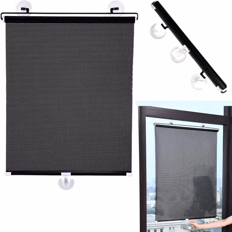ShopVlot Blackout gordijn zwart PVC Breedte: 40 cm, Hoogte: 120 cm
