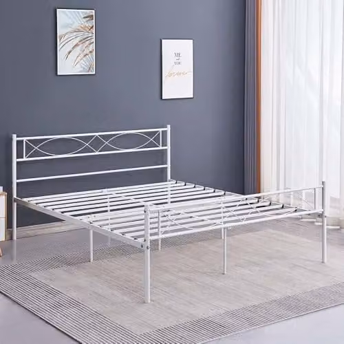 Milton & Oldbrook Tweepersoonsbed Rafina Wit B/D/H: 160 x 200 cm
