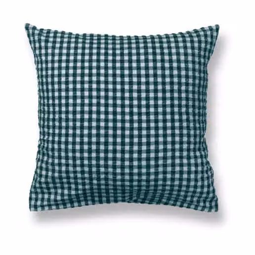 Juna Bæk&Bølge kussensloop Groen-lichtblauw 60x63 cm