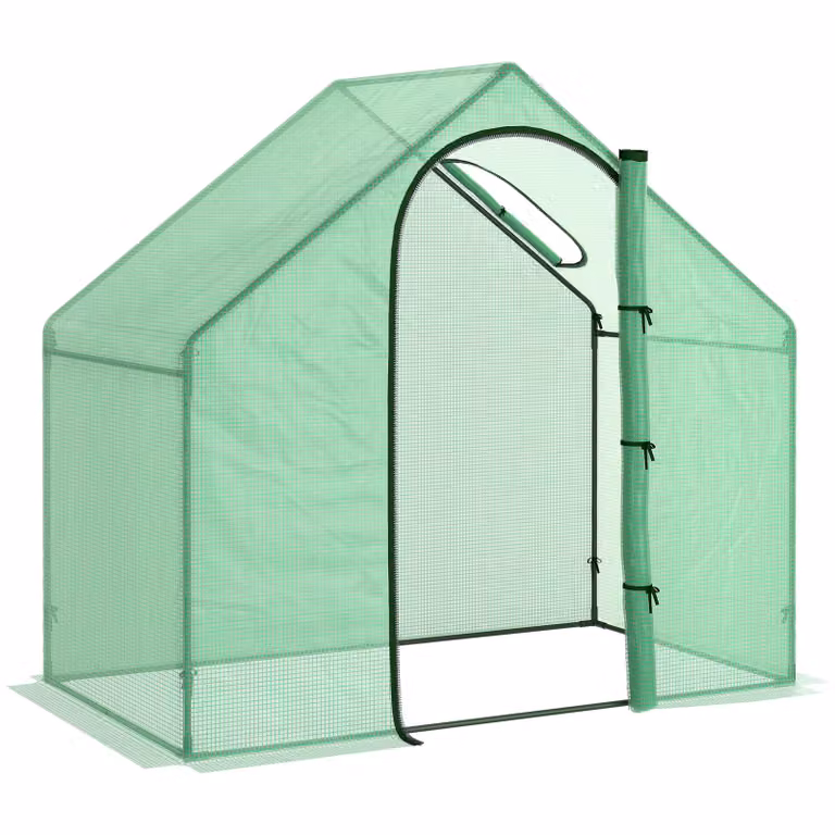 Outsunny Broeikas met stalen frame en UV-bestendige PE-hoes, groen, B/D/H: 180 x 100 x 168 cm