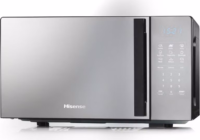 Hisense H20MOMBS4HG Magnetron met grillfunctie, 20 liter, 700 watt, Ingebouwd LED-display