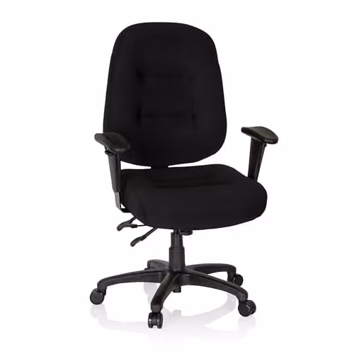 hjh OFFICE Zenit 702300 professionele bureaustoel XXL, zwart, ergonomische draaistoel met armleuningen