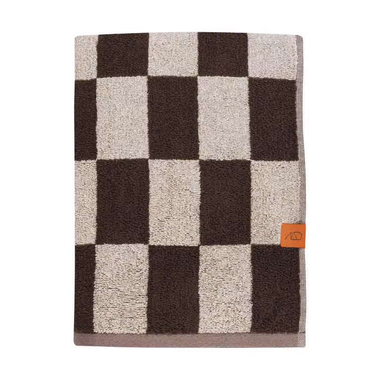 Mette Ditmer Retro handdoek Chocolate, 70 x 133 cm
