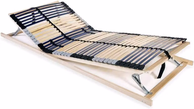 Verstelbare lattenbodem met 42 latten voor individuele aanpassing, Natuurlijk, B/D: 70 x 200 cm