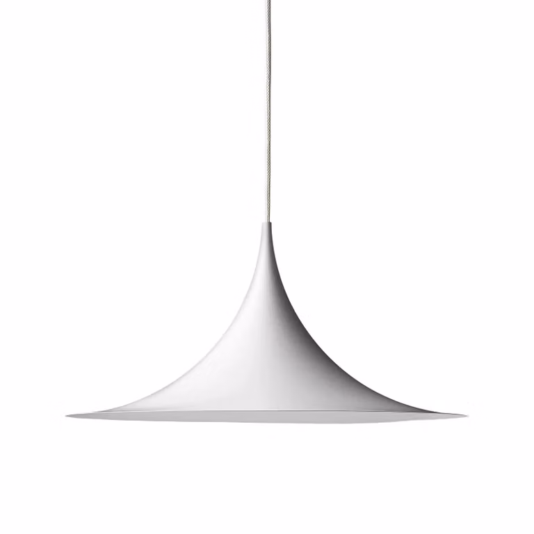 Gubi Semi hanglamp wit mat metaal Ø 30 cm