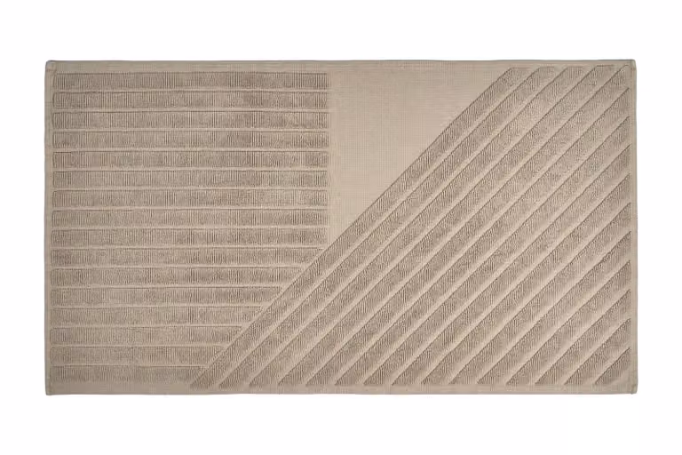 NJRD Stripes badmat Beige 50 x 90 cm