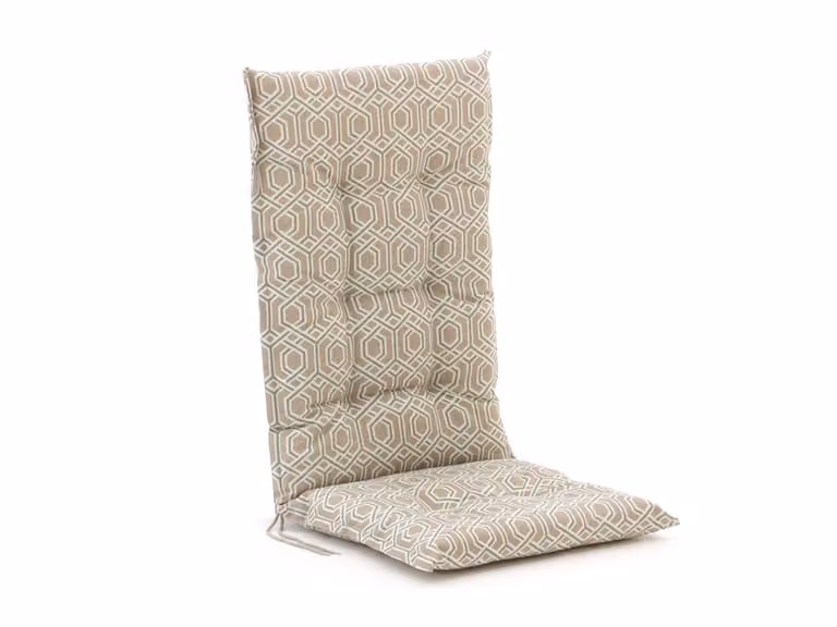Madison Dik tuinkussen Bruin/Beige Katoen/Polyester B: 123 cm, D: 50 cm