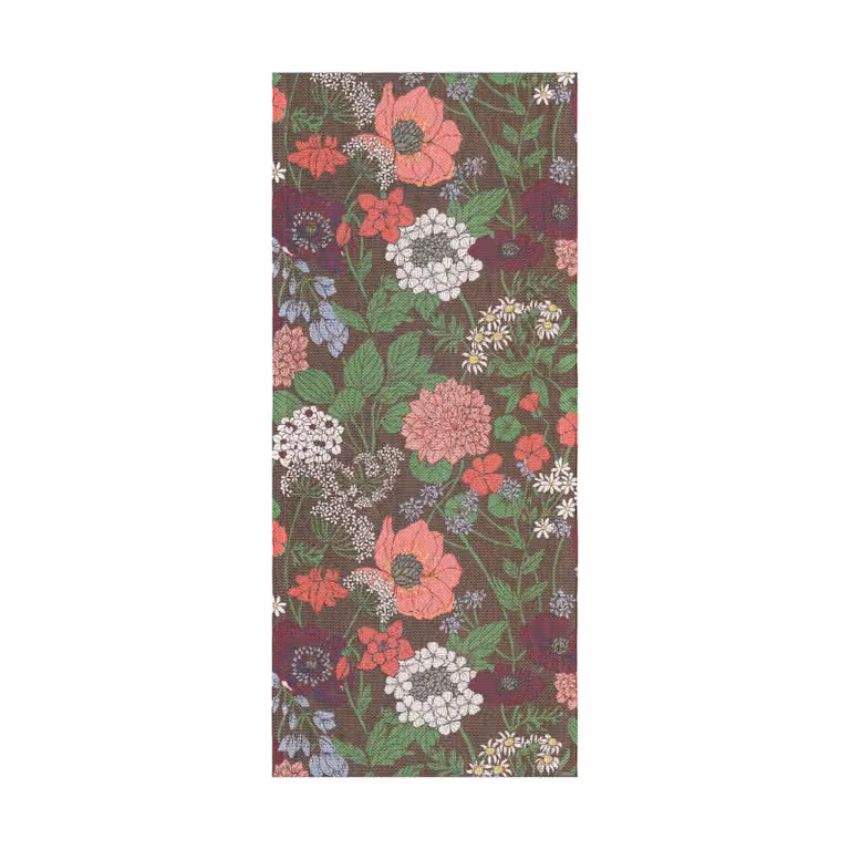 Ekelund Linneväveri Blomsterfång tafelloper, Multi, B: 35 cm, L: 80 cm