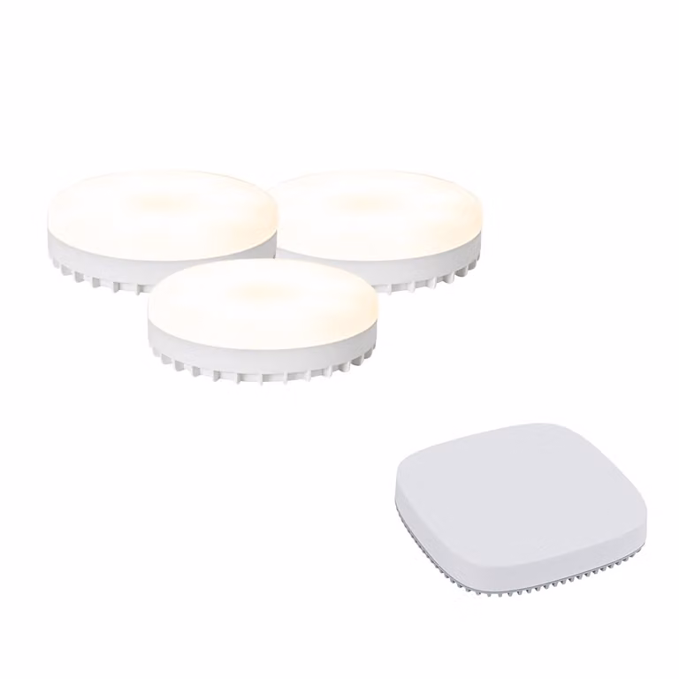Set van 3 LUUMR Smart GX53 LED lampen, 9W, 806LM, Zigbee, Dimbare CCT, Wit