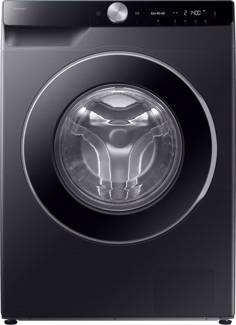 Samsung WW90DG6U85LB Wasmachine 9 kg Zwart met Ai EcoBubble, Stoom en Super Speed