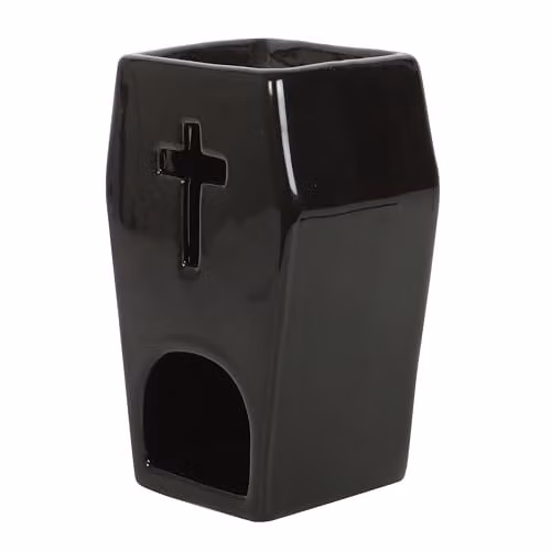 Something Different Coffin Oliebrander met kruisontwerp - Zwart