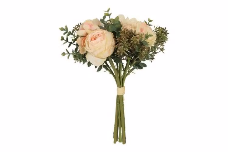 Countryfield zijden boeket Rosa mix 30 cm