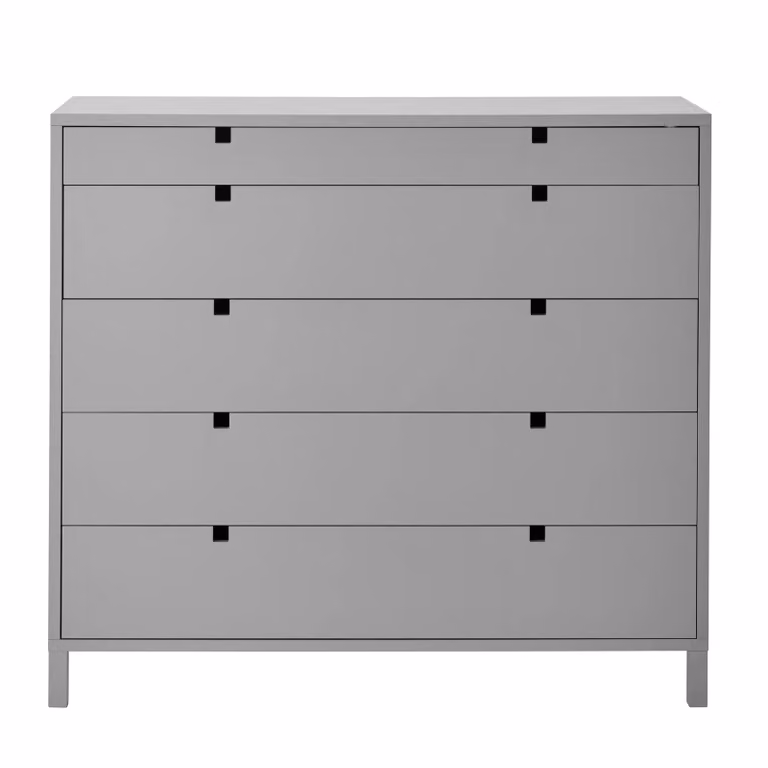 1898 Square ladekast met 5 lades Grijs