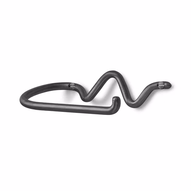 Ferm Living Curvature toiletrolhouder Zwart messing