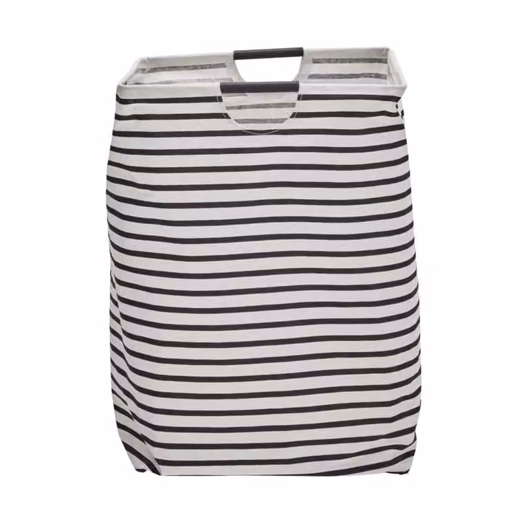 House Doctor Stripes wasmand zwart-wit